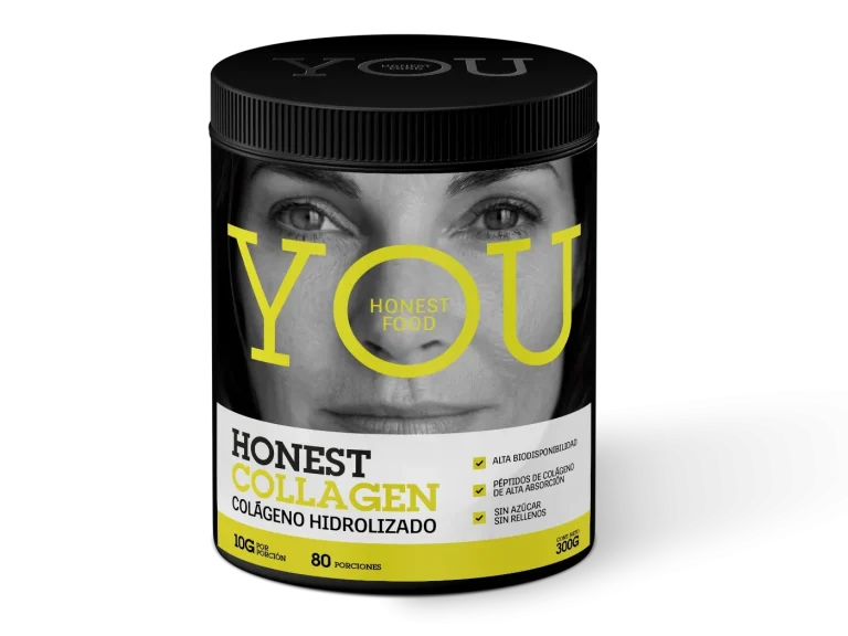 Envase de Honest Collagen, vista frontal