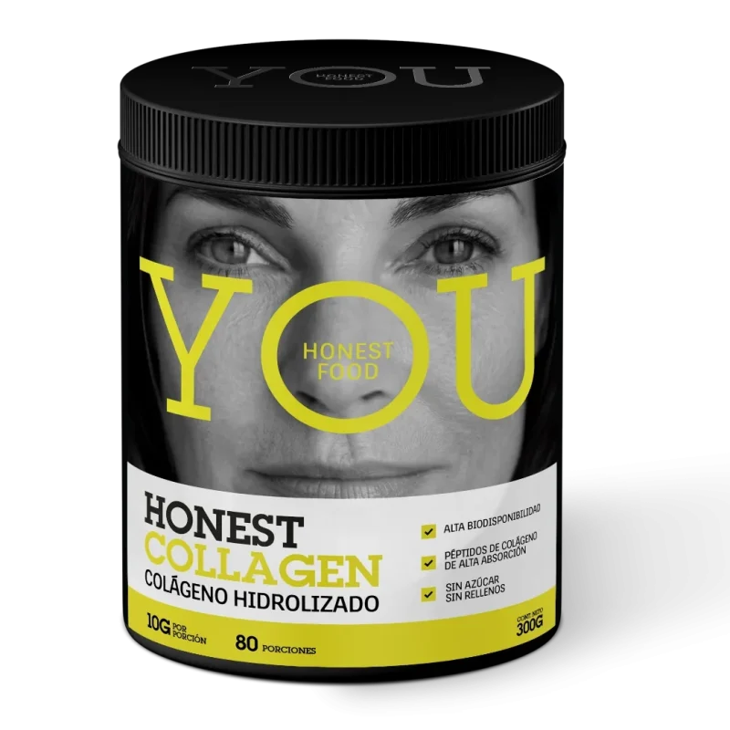 Envase de Honest Collagen, vista frontal