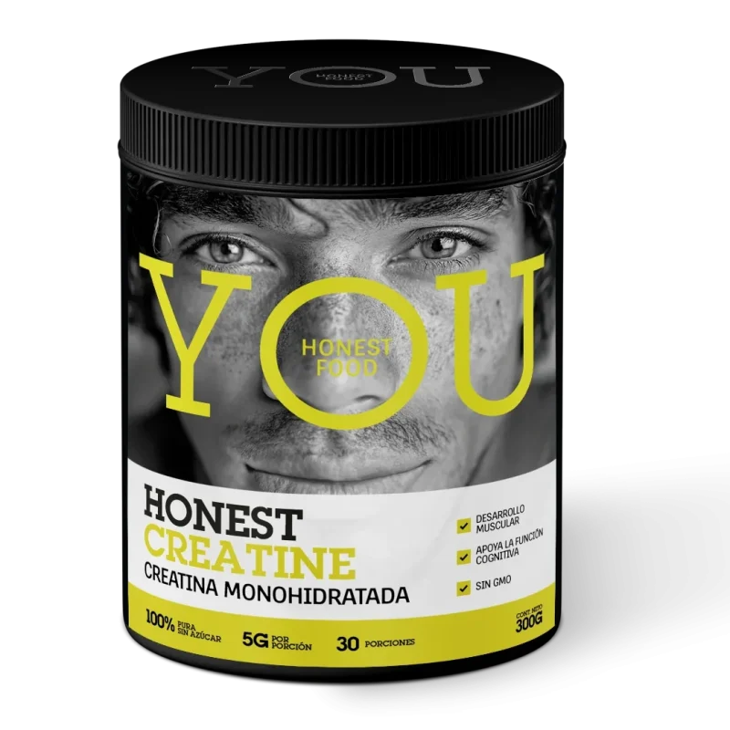 Envase de Honest Creatine, vista frontal
